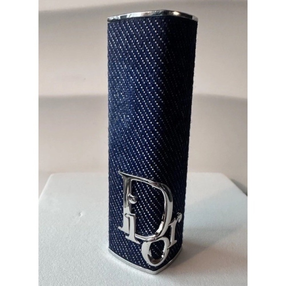 Dior Addict Couture Lipstick Case - Denim Oblique Trotter Monogram Holder Blue - Picture 2 of 2